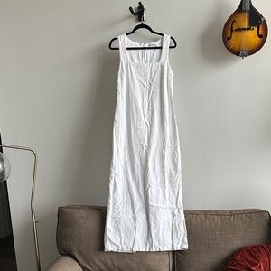 Abercrombie & Fitch White Midi Dress